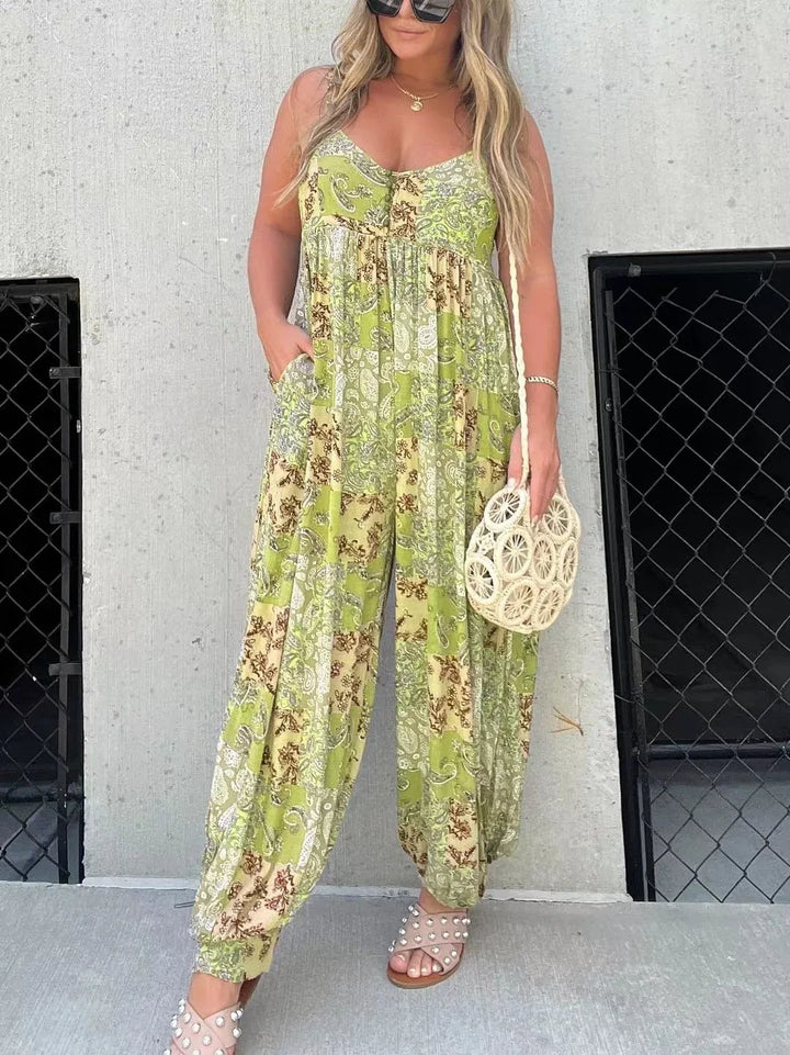 DANICA™ - Boho Balloon Pant Jumpsuit - MABEL LONDON