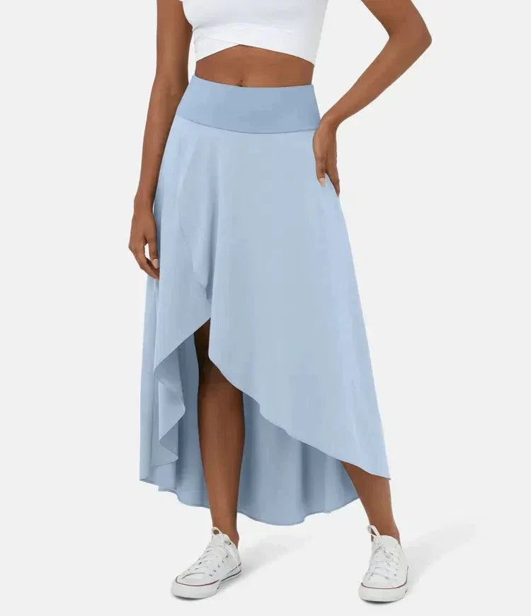 AMELIE™ - Elegant Asymmetric Midi Skirt - MABEL LONDON