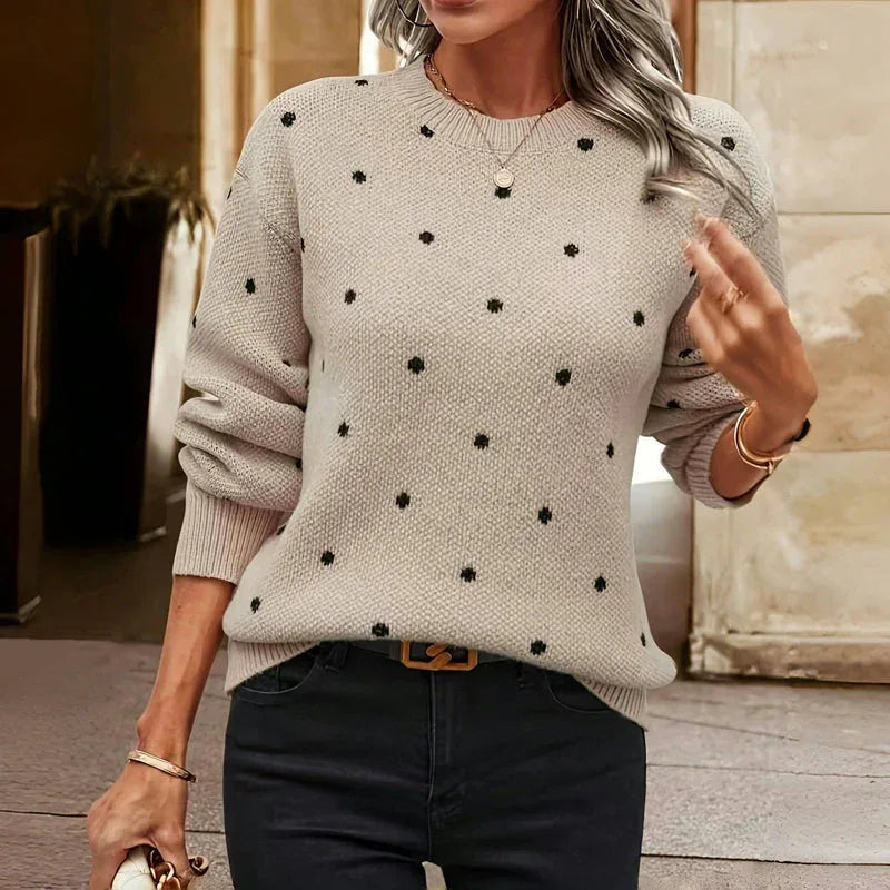 MAEVE™- Polka Dot Sweater - MABEL LONDON