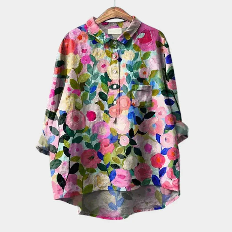 TALLIE™ – Relaxed Printed Blouse - MABEL LONDON