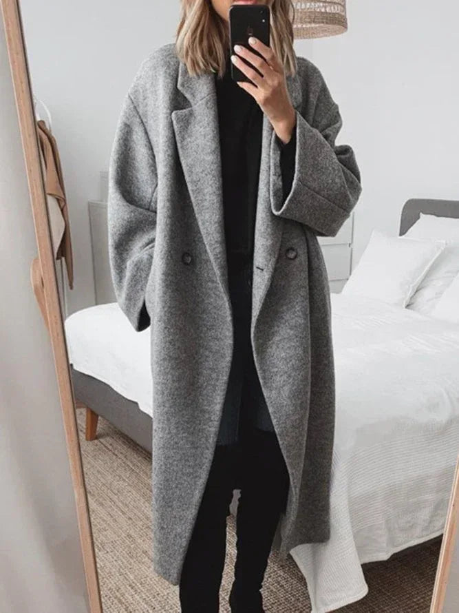 FIONA™ | Classic Tailored Overcoat - MABEL LONDON