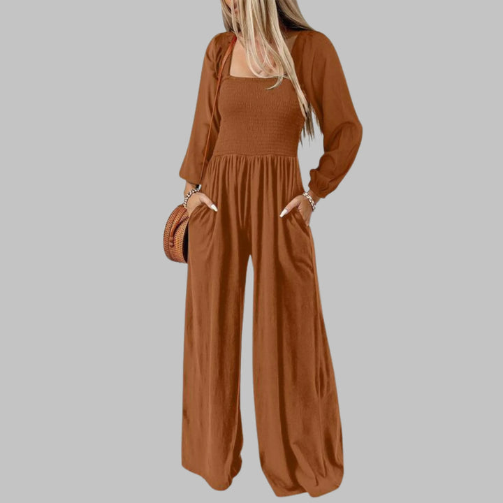 KISHA™ - Chic Loose Overall Wide Leg Jumpsuit - MABEL LONDON