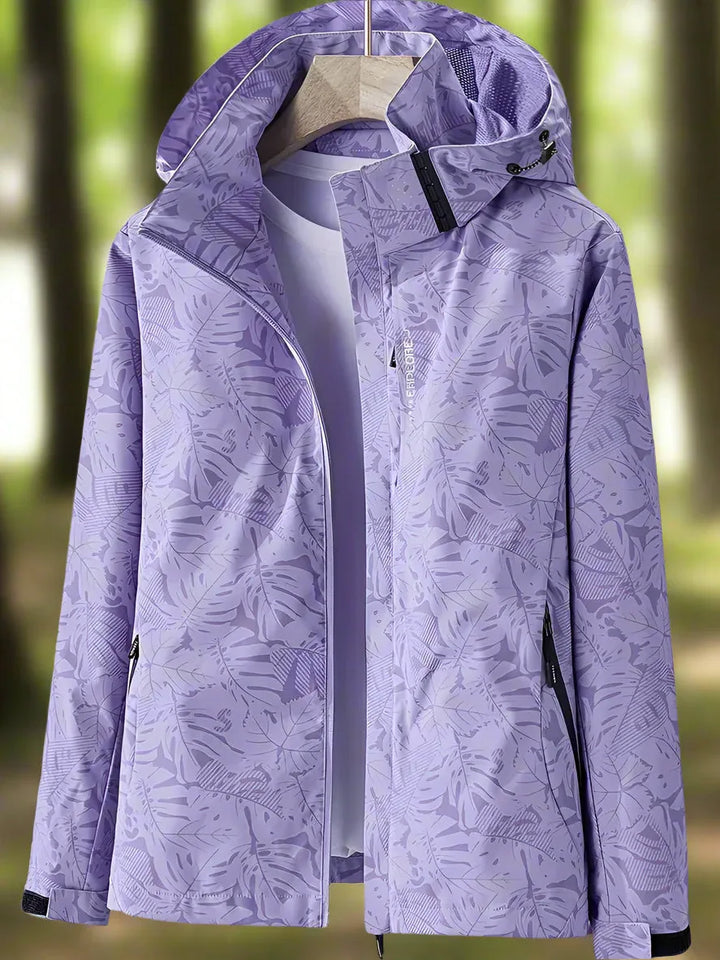 Tauriel | Leaf Print Windbreaker - MABEL LONDON