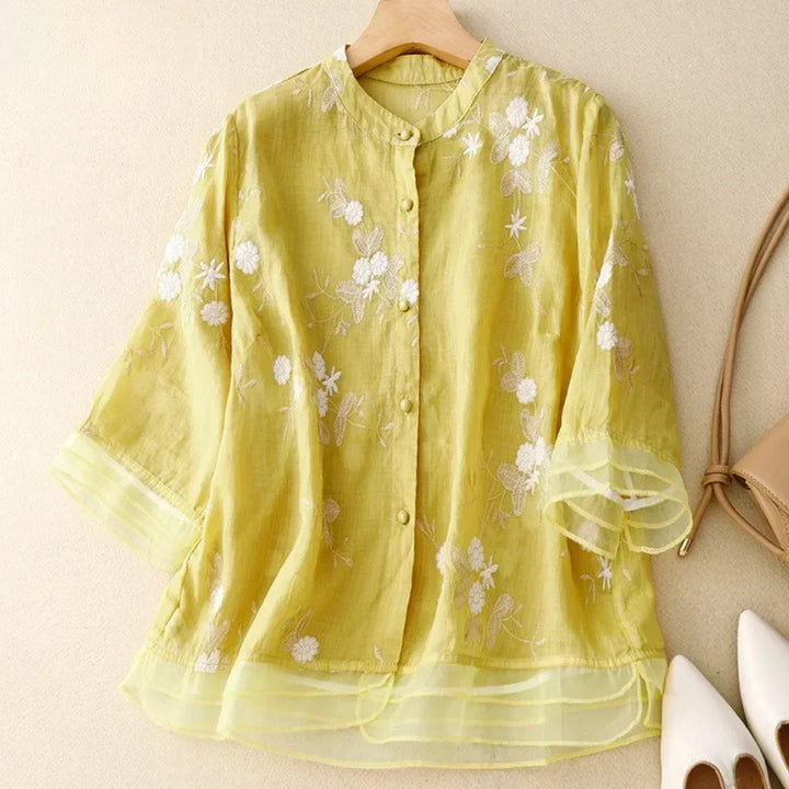 Laurienne™ | Embroidered blouse - MABEL LONDON