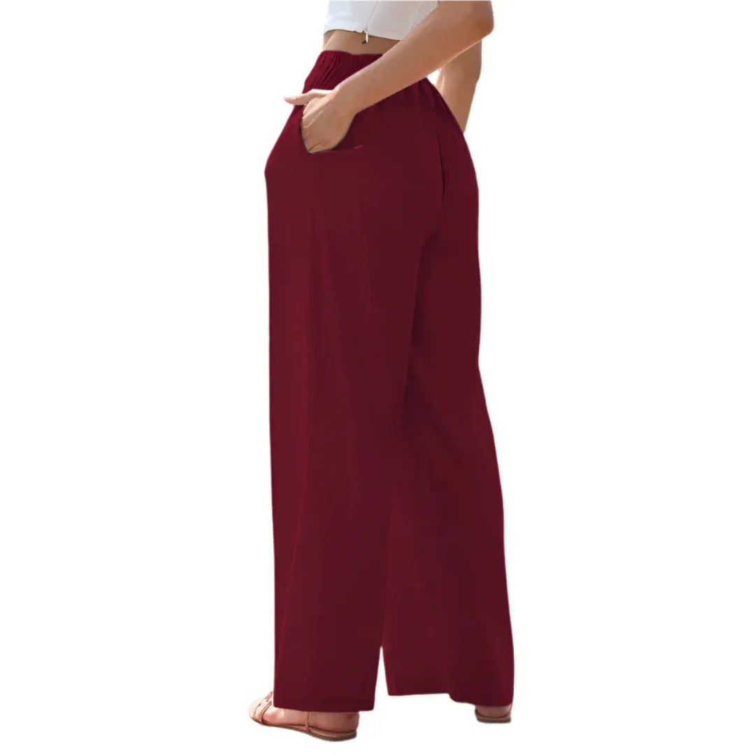 MARIANNE™ – Casual Summer Wide Leg Trousers - MABEL LONDON