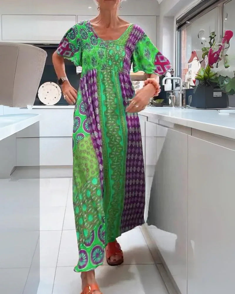 KIMI™ - Free Spirit Flowy Maxi Dress - MABEL LONDON