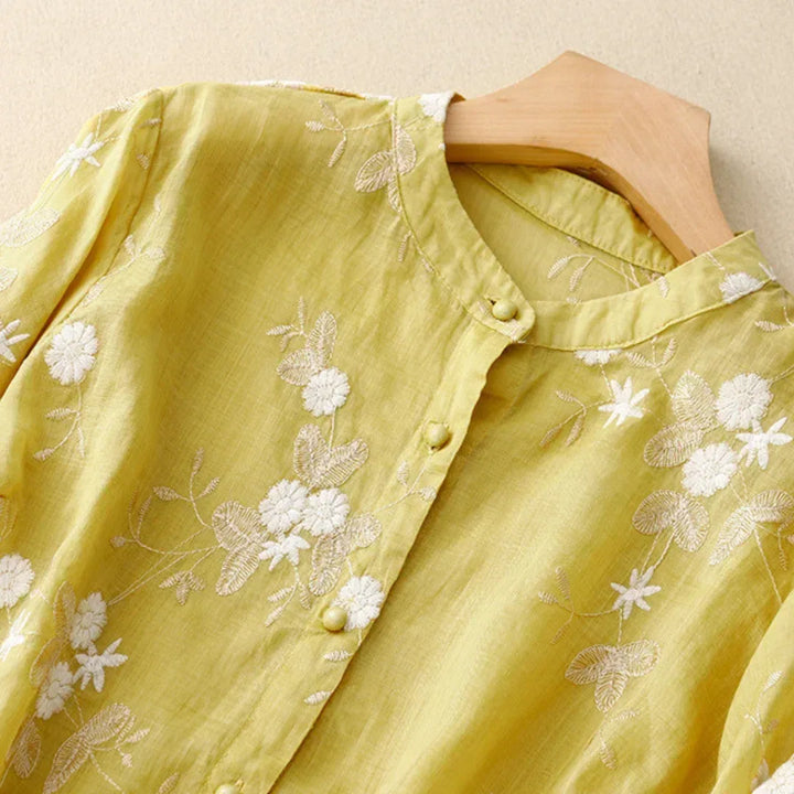 Laurienne™ | Embroidered blouse - MABEL LONDON