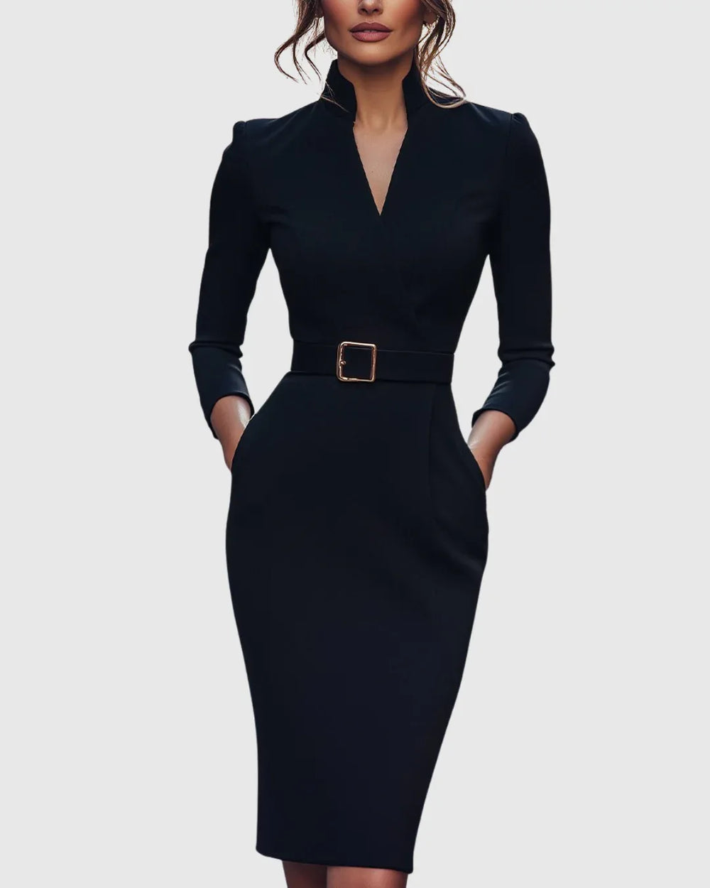 Claribel | Refined Midi Dress - MABEL LONDON