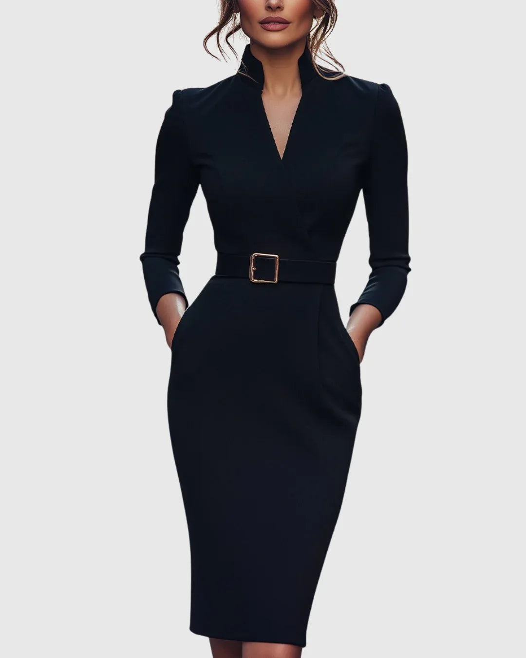 Claribel | Refined Midi Dress - MABEL LONDON