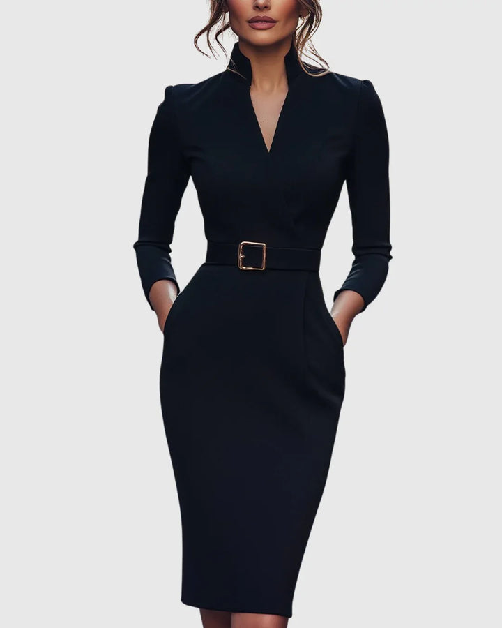 Claribel | Refined Midi Dress - MABEL LONDON