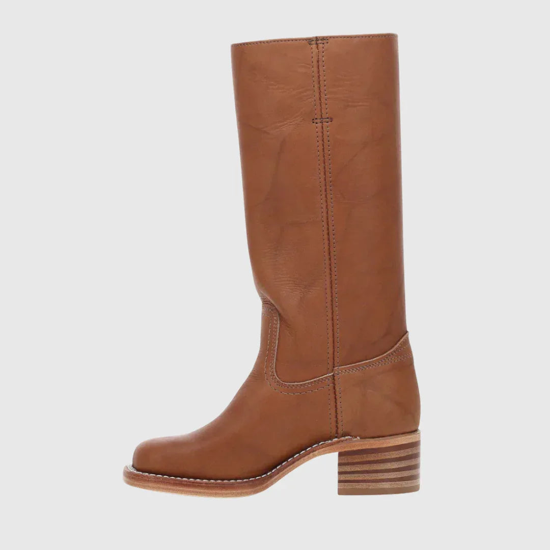 LERELIA | LEATHER KNEE-HIGH BOOTS - MABEL LONDON