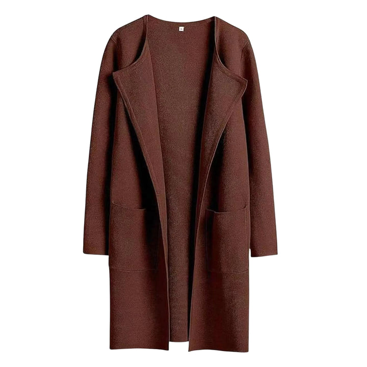 VALENCIA™ - Casual Open Front Long Sleeve Jacket - MABEL LONDON