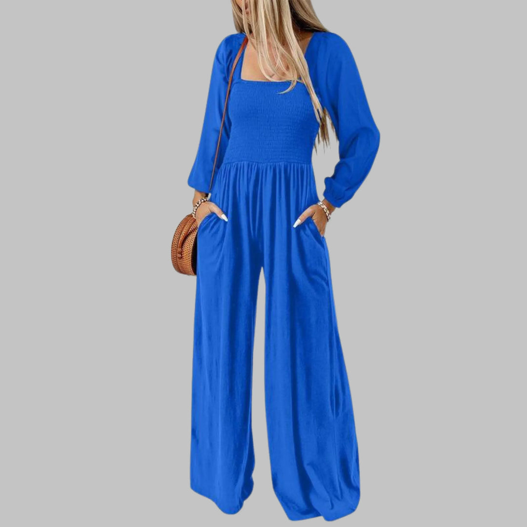 KISHA™ - Chic Loose Overall Wide Leg Jumpsuit - MABEL LONDON