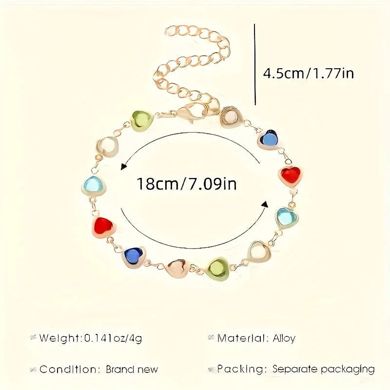 Heart-Shaped Gold Bracelet - MABEL LONDON