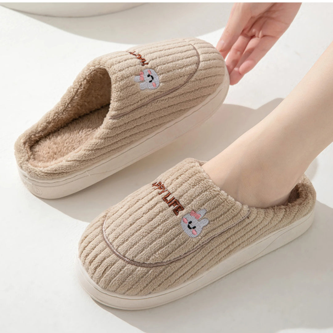 DAMINI™ - Comfy Fluffy Indoor Plush Non-Slip Slippers - MABEL LONDON