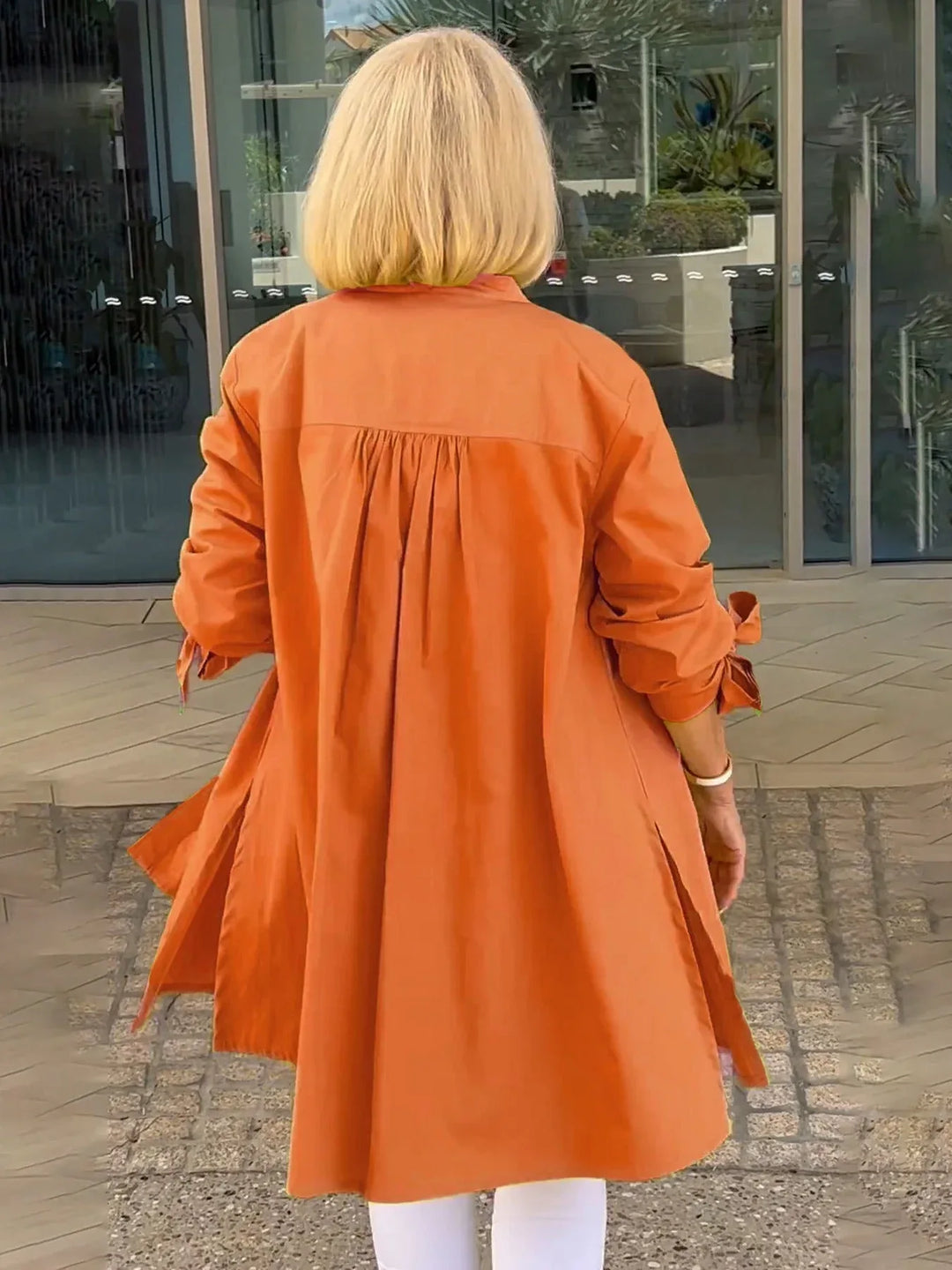 CÉLINA™ - Classy Long Shirt Jacket - MABEL LONDON