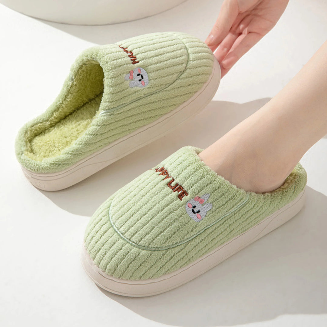 DAMINI™ - Comfy Fluffy Indoor Plush Non-Slip Slippers - MABEL LONDON