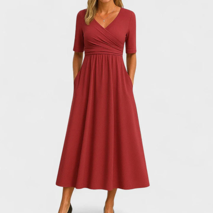 Ida | Elegant Midi Dress - MABEL LONDON