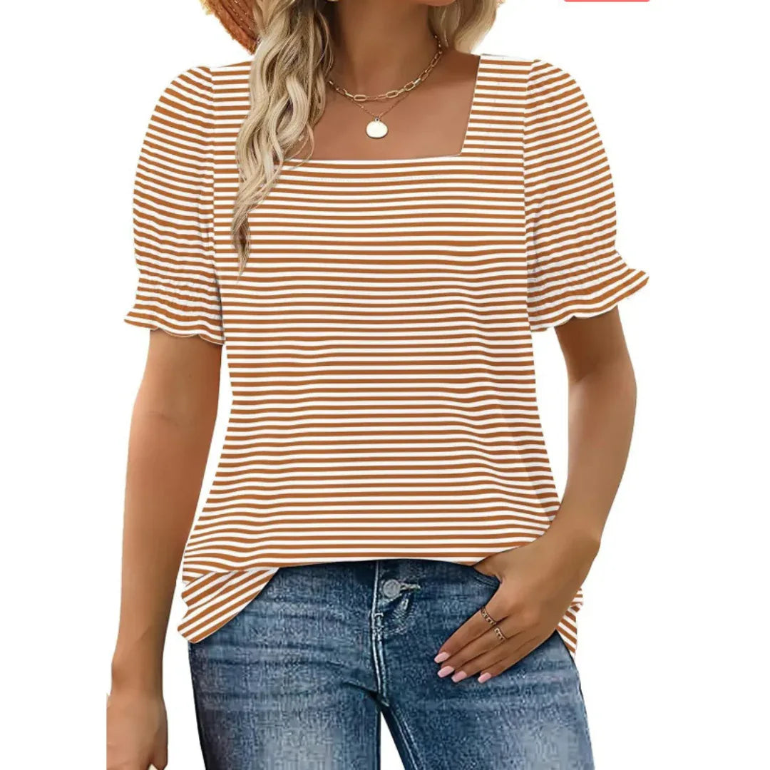 JOSEPHINE™ - Lightweight Ruffle Sleeve Summer Essential - MABEL LONDON