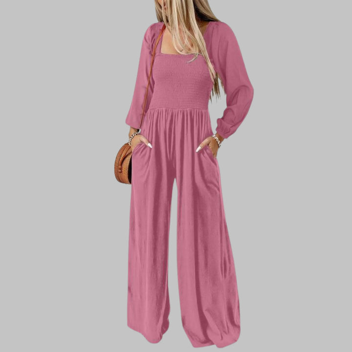 KISHA™ - Chic Loose Overall Wide Leg Jumpsuit - MABEL LONDON
