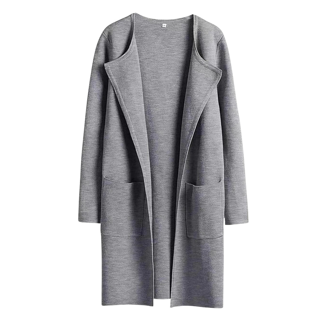 VALENCIA™ - Casual Open Front Long Sleeve Jacket - MABEL LONDON