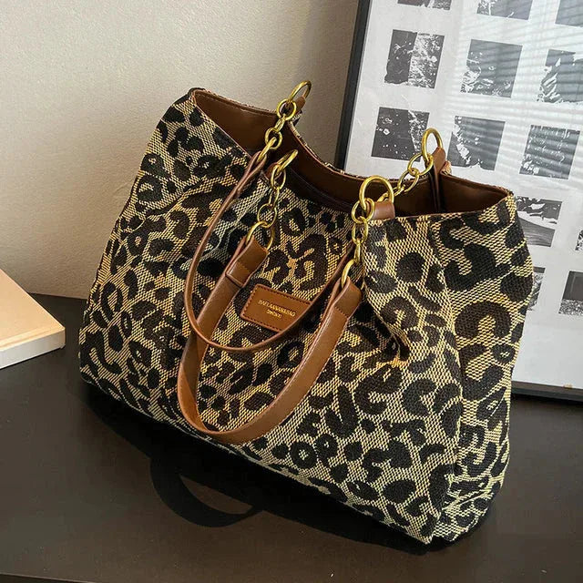Tavira | Leopard Charm Tote - MABEL LONDON