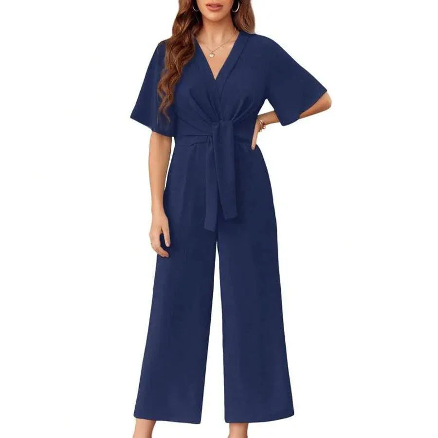 GABRIELLA™ - Elegant Summer Tie Knot Jumpsuits - MABEL LONDON