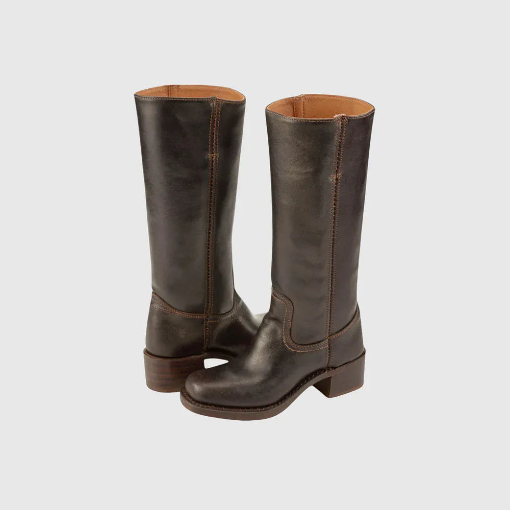 LERELIA | LEATHER KNEE-HIGH BOOTS - MABEL LONDON