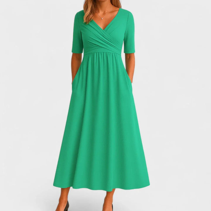 Ida | Elegant Midi Dress - MABEL LONDON