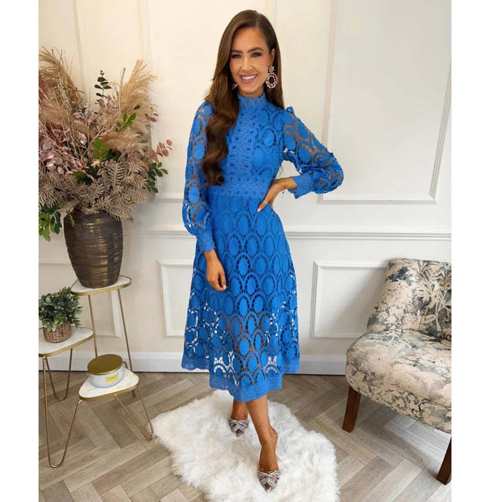 NOA™ – Delicate Lace Midi Dress - MABEL LONDON