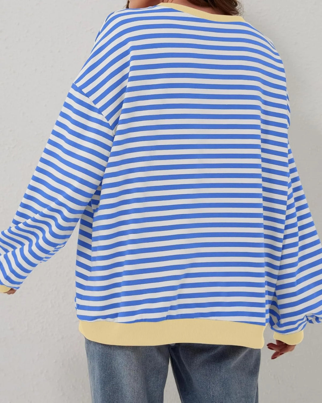 ROXANNE™ - Striped Oversized Sweatshirt - MABEL LONDON
