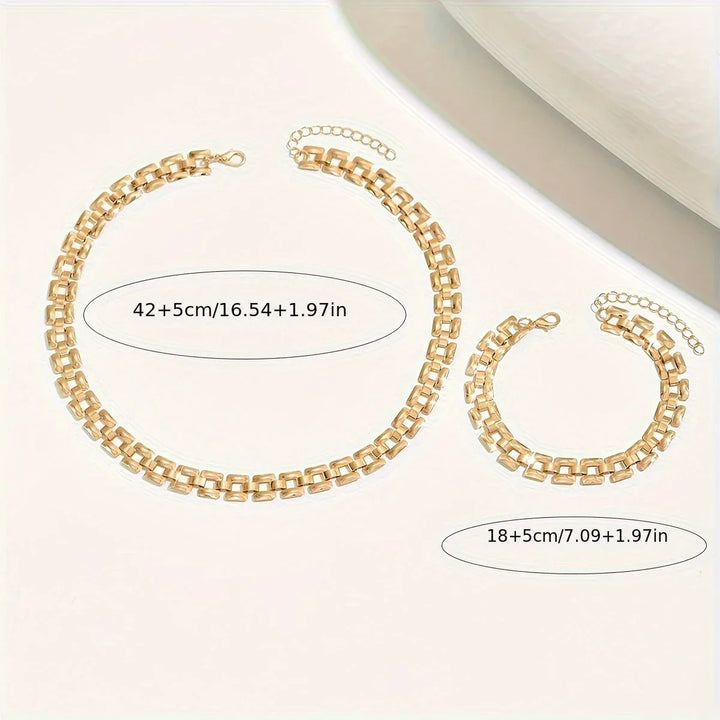 Spring & Summer Necklace Set – Polished Metal Finish - MABEL LONDON