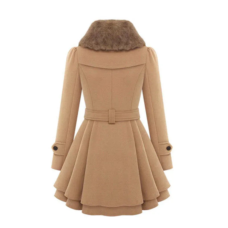 CLAUDIA™ | Vintage Flair Trench Coat - MABEL LONDON
