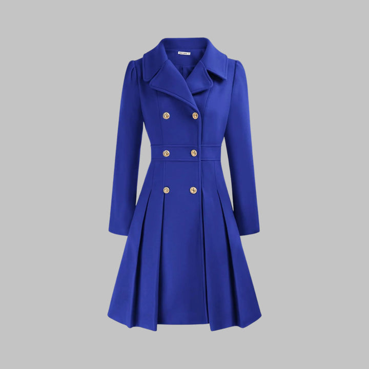 DAMI™ - Classy Double Button Long Sleeve Coat - MABEL LONDON