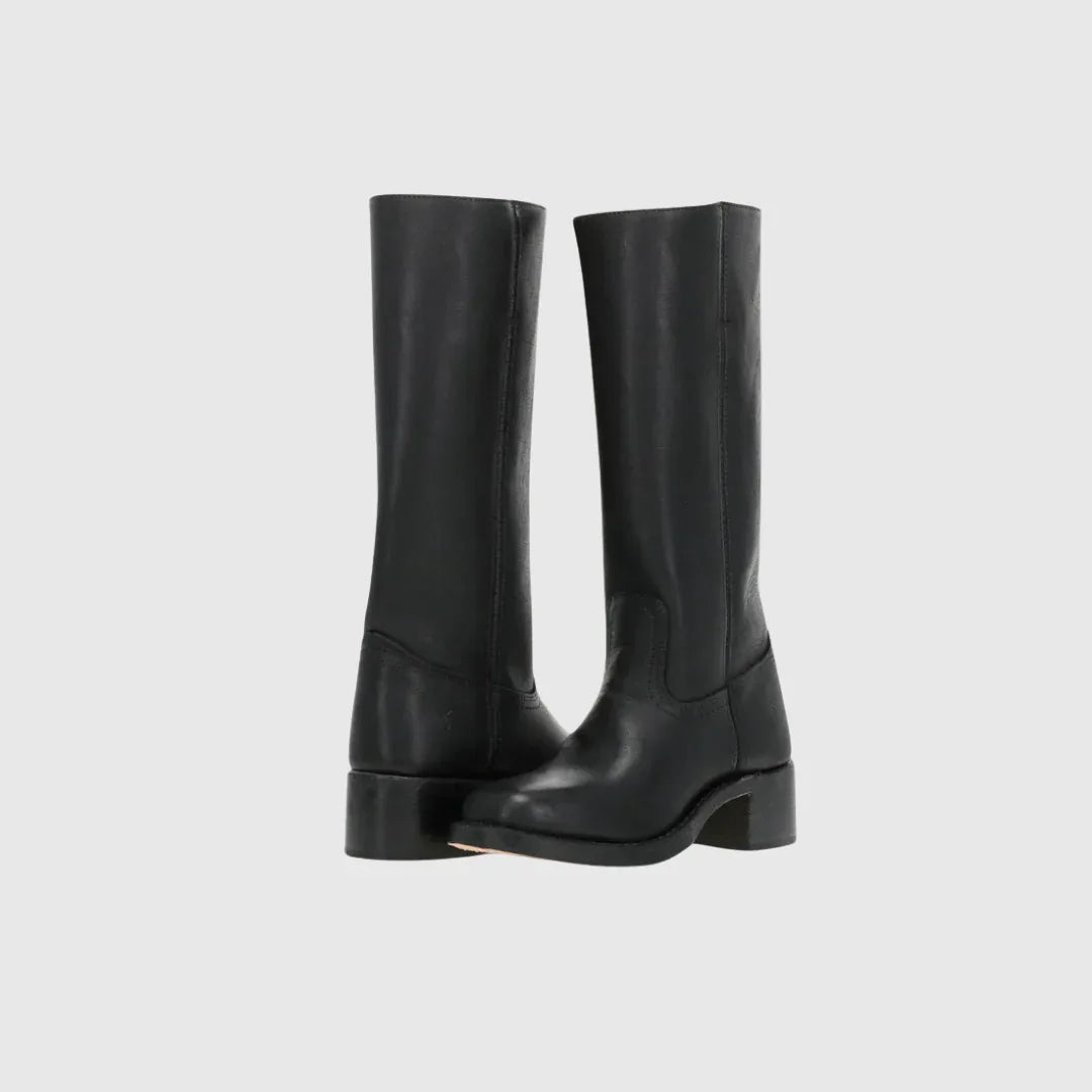 LERELIA | LEATHER KNEE-HIGH BOOTS - MABEL LONDON