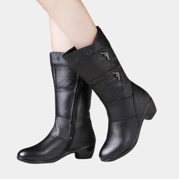 Rylee | Zip-Up Ankle Boots - MABEL LONDON