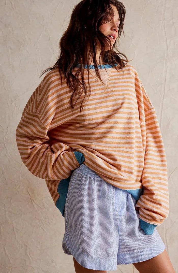 Ashley | Playful Striped Sweater - MABEL LONDON