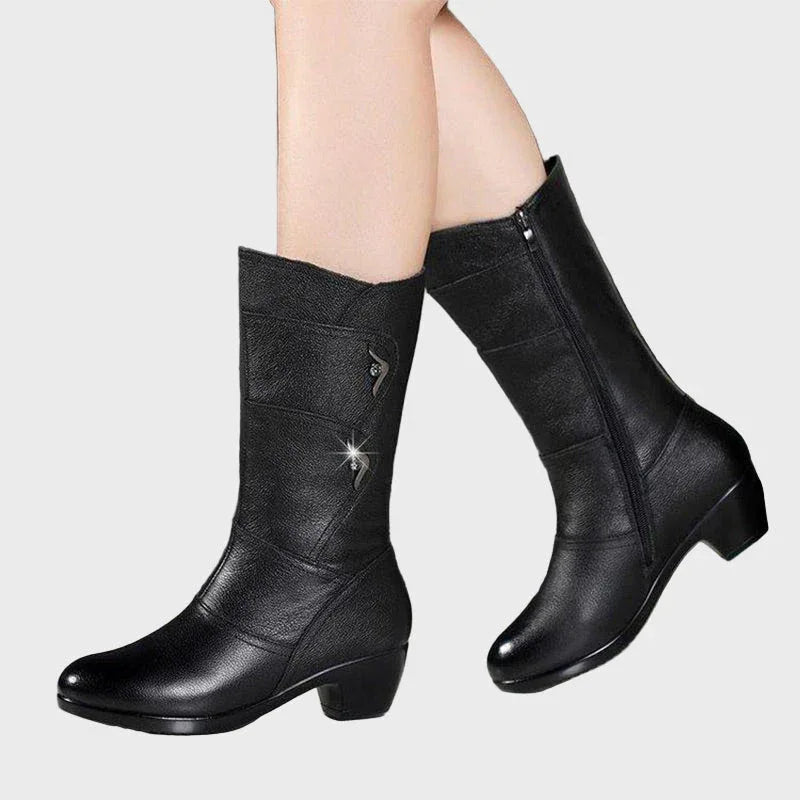 Rylee | Zip-Up Ankle Boots - MABEL LONDON