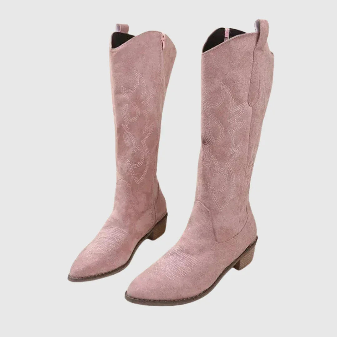 Valenne | Charm Leather Boots - MABEL LONDON