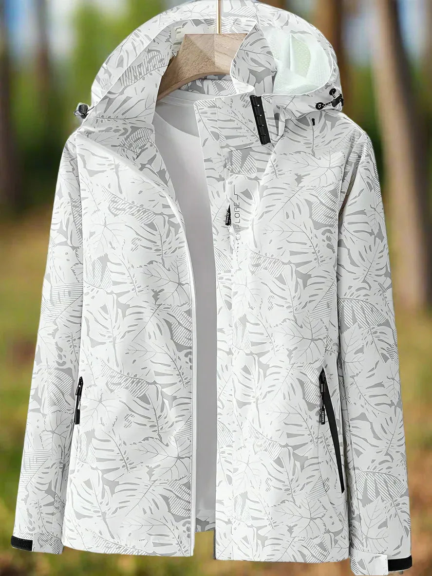 Tauriel | Leaf Print Windbreaker - MABEL LONDON