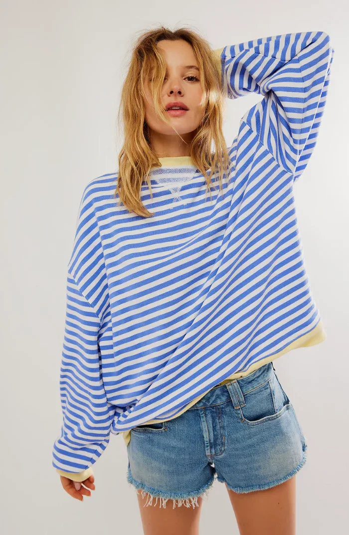 Ashley | Playful Striped Sweater - MABEL LONDON