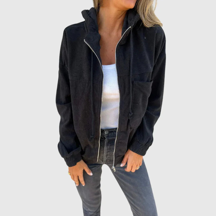Elviana | Hooded Zip Jacket - MABEL LONDON