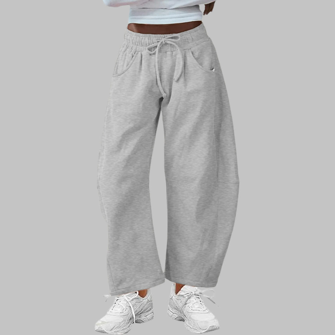 DIGMA™ - Casual Drawstring Barrel Leg Sweat Pants - MABEL LONDON