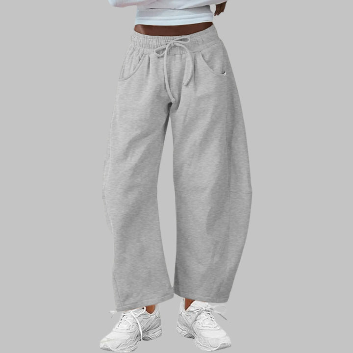 DIGMA™ - Casual Drawstring Barrel Leg Sweat Pants - MABEL LONDON