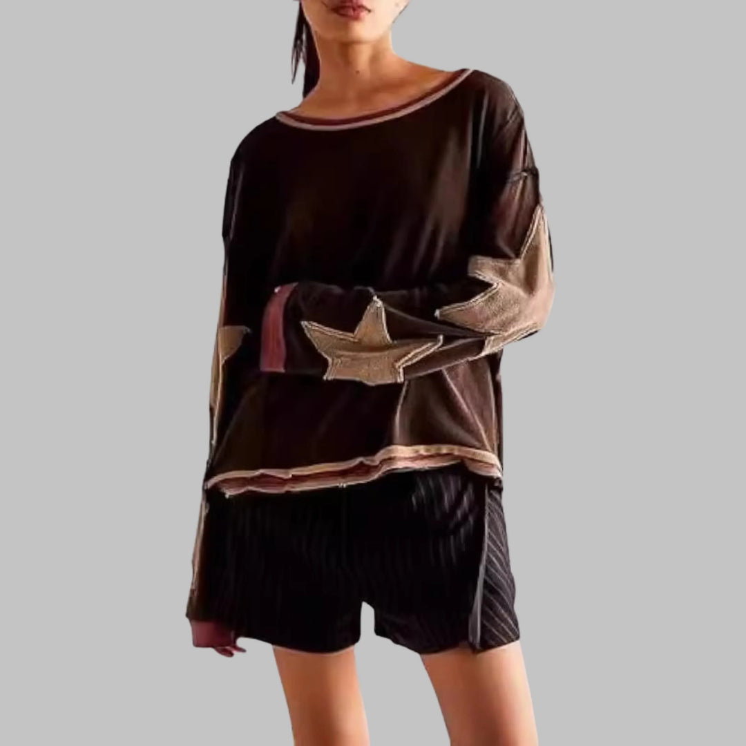 PETIT™ - Casual Summer Loose Long-Sleeve Streetwear Top - MABEL LONDON