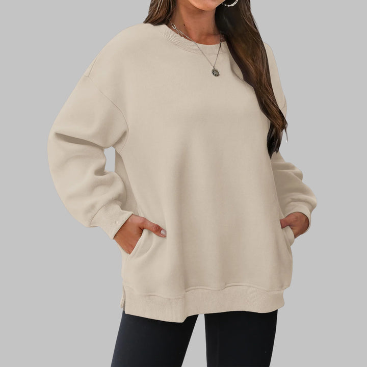 MEDGI™ - Casual Oversized Crewneck Long Sleeve Sweater - MABEL LONDON