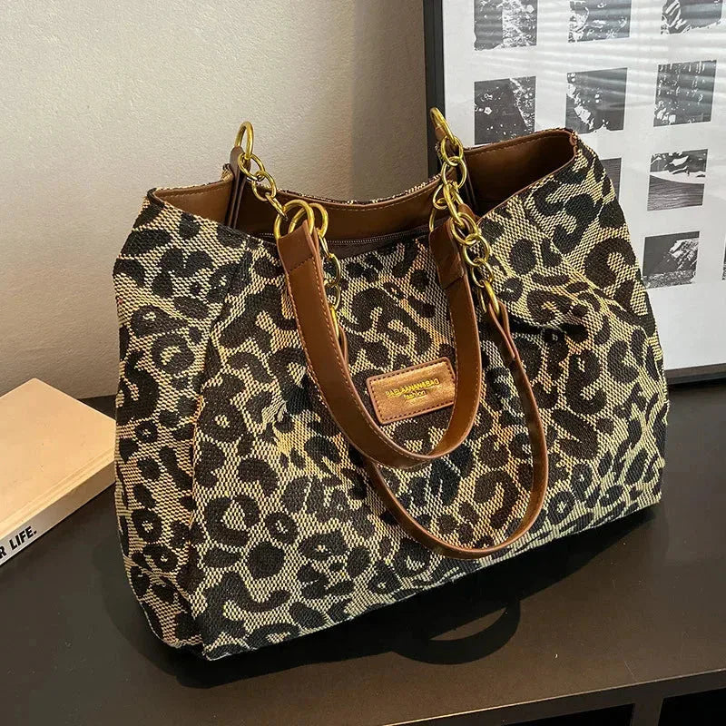 Tavira | Leopard Charm Tote - MABEL LONDON