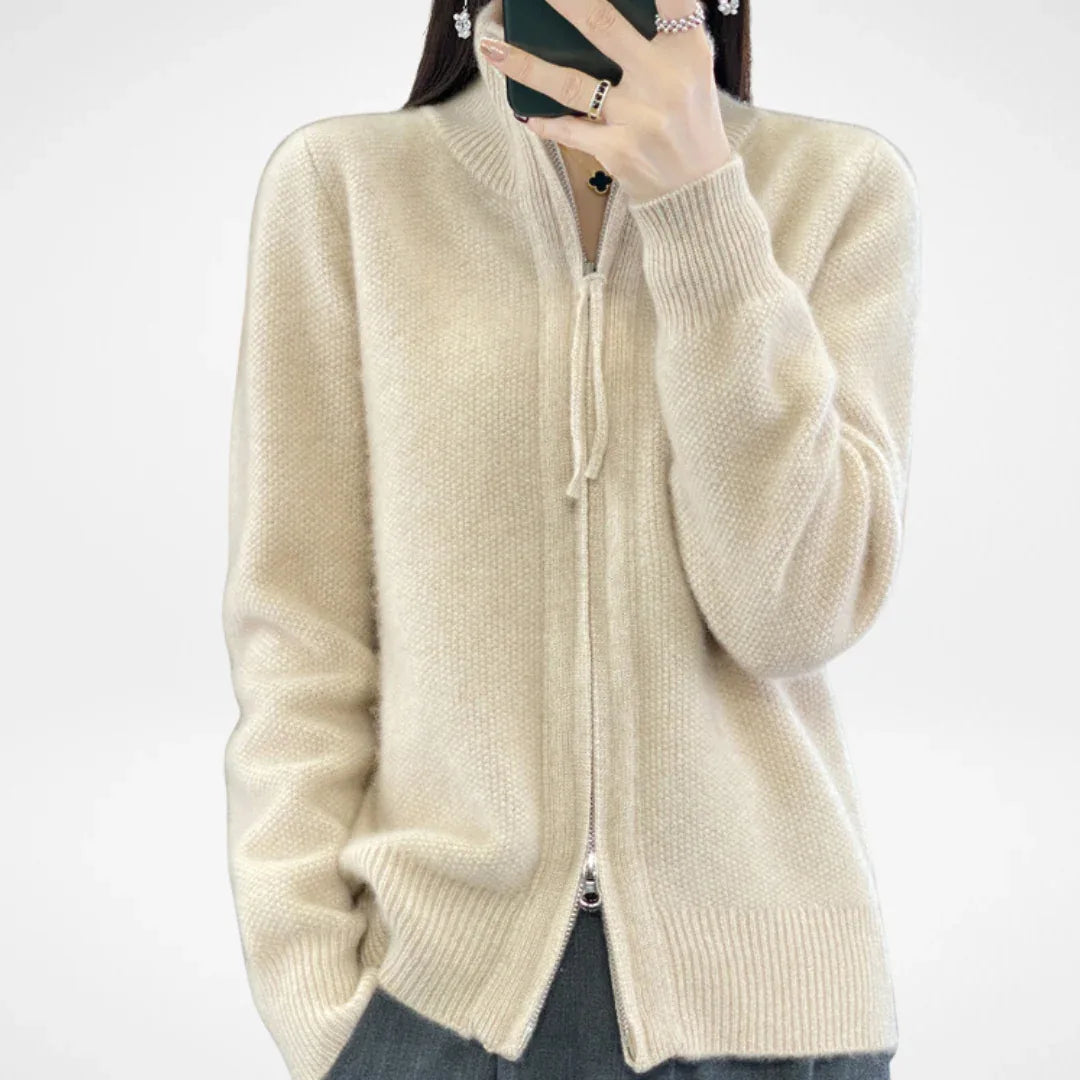 KATRINA™ - Minimalist Zip Sweater - MABEL LONDON