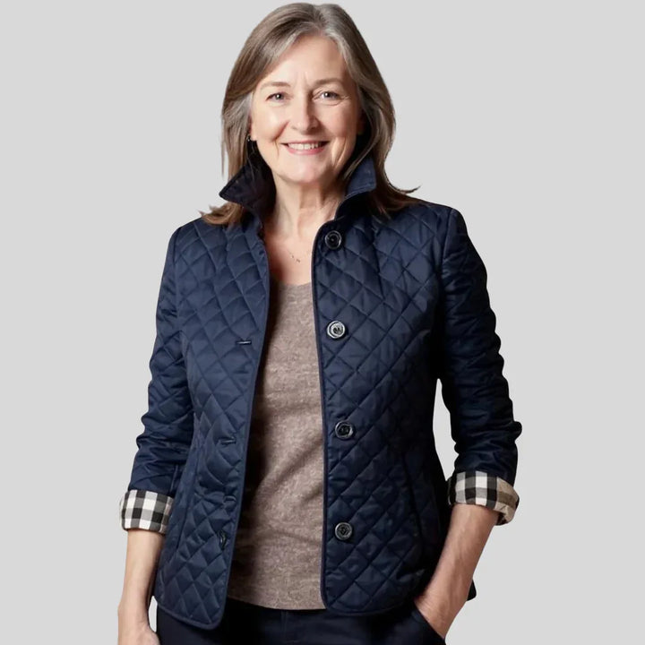 Hailey | Casual Quilted Jacket with Turned-Down Collar - MABEL LONDON