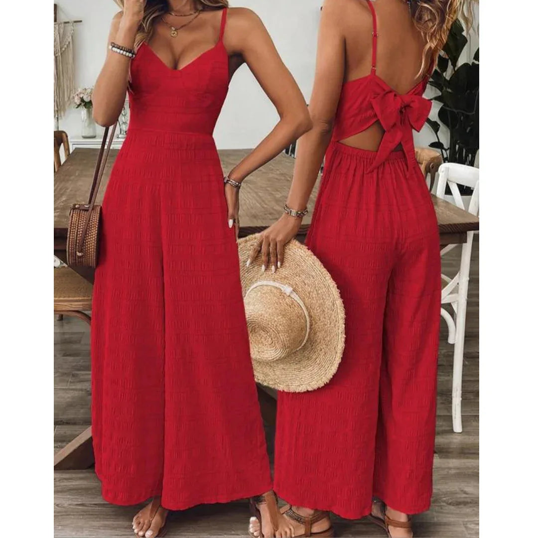 MADELINE™ - Casual Everyday Chic Fitted Jumpsuit - MABEL LONDON